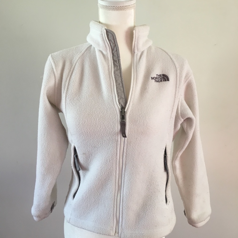 North Face White Fleece Jacket